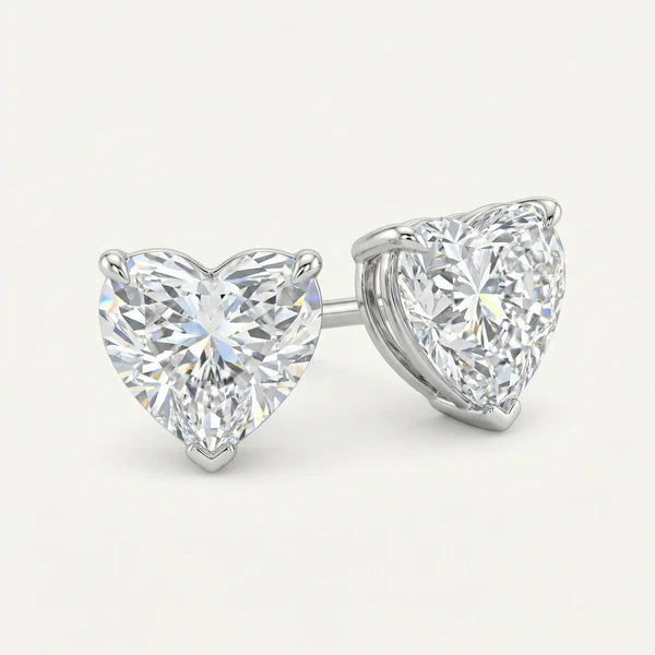 Earring Solitaire Stud Heart