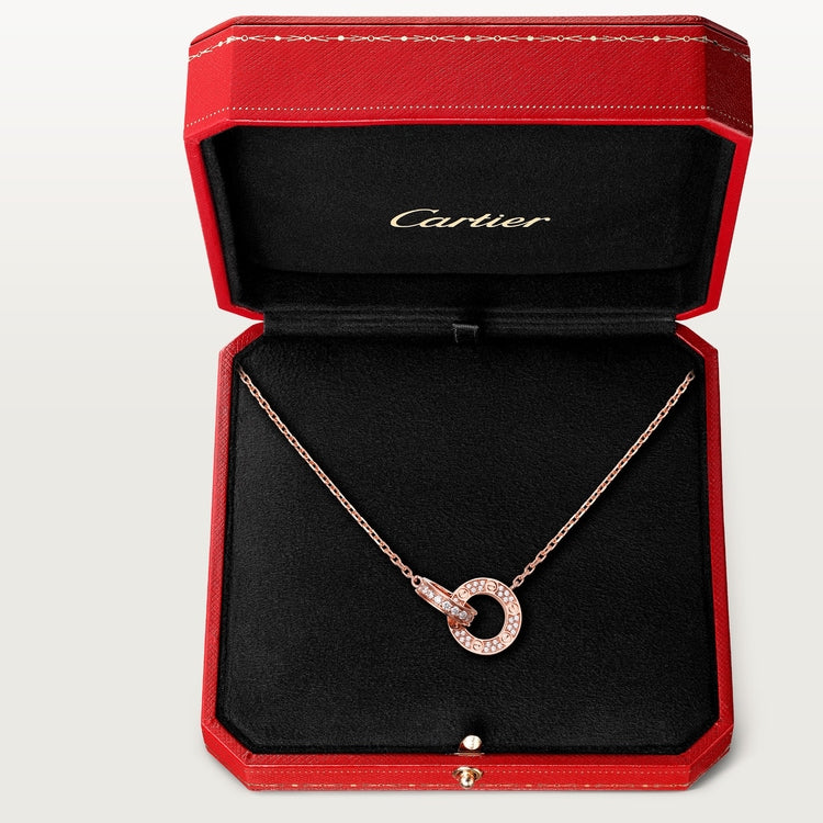 LOVE pendant, paved