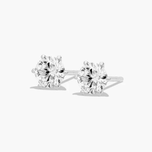 6-Prong Studs Earrings