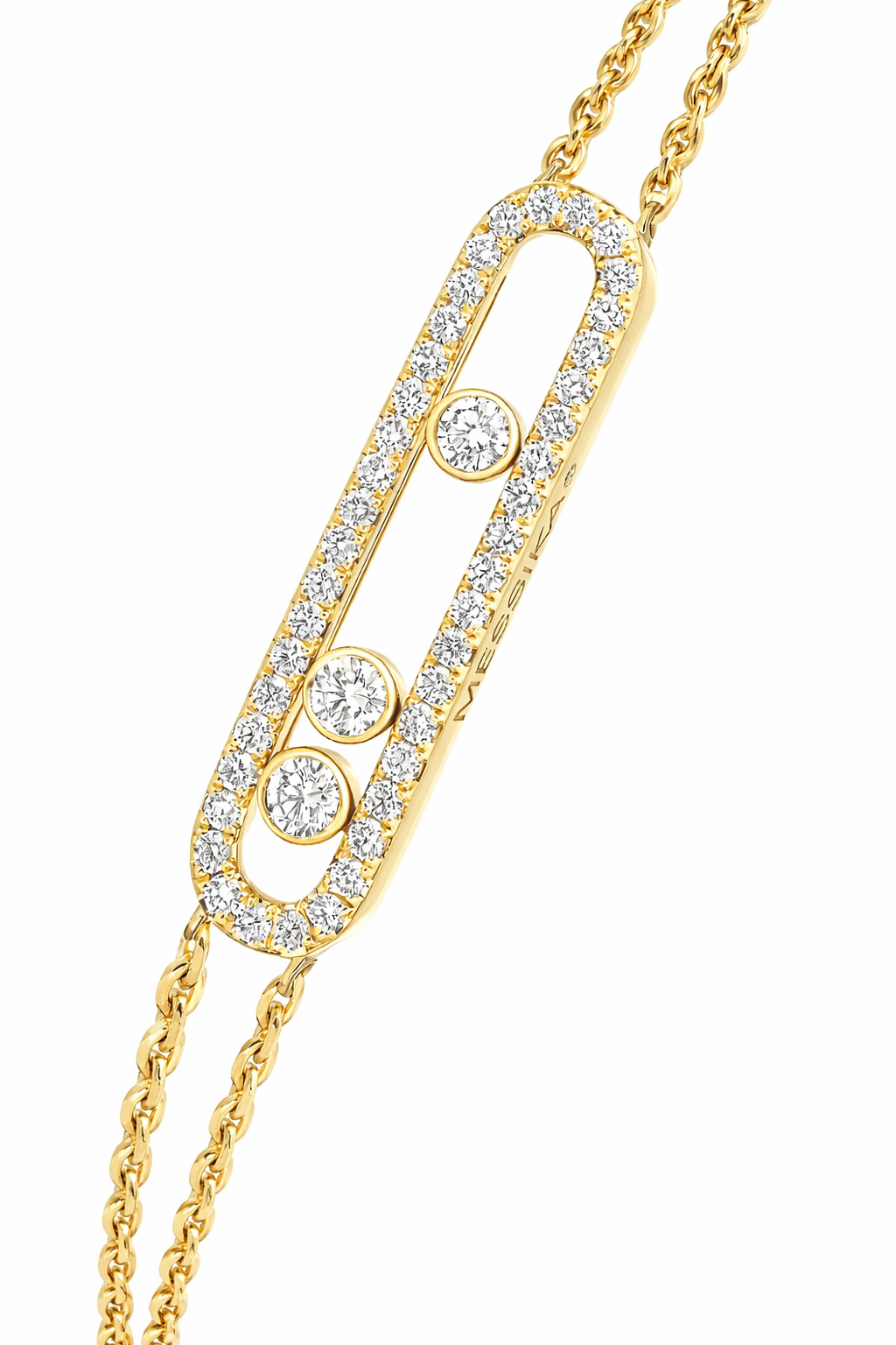 Luxury Diamond Link Bracelet – 18K Gold Plated | Elegant Minimal Chain Design