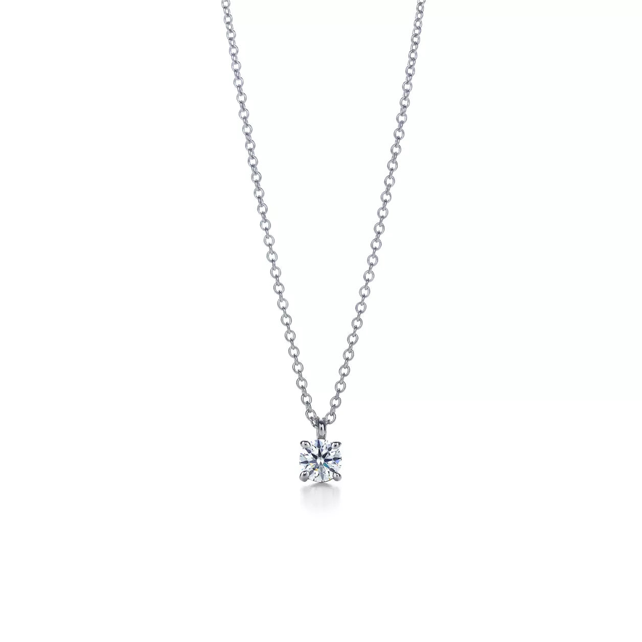 Elegant Solitaire Diamond Pendant Necklace