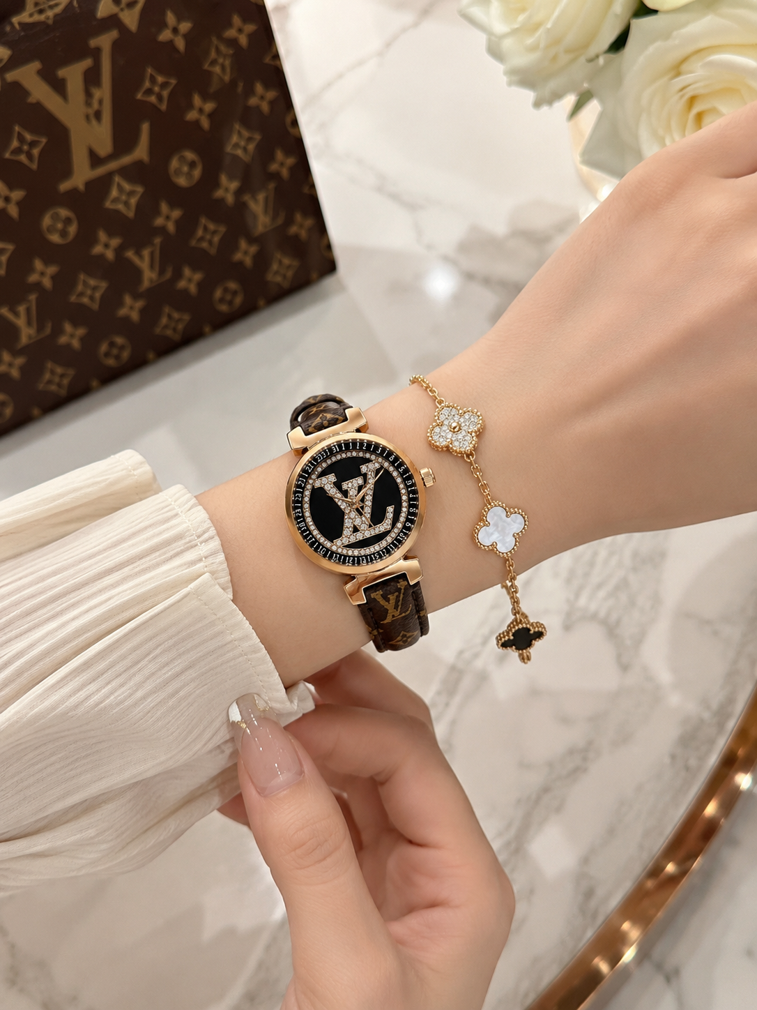 Monogram Watch & Bracelet Set