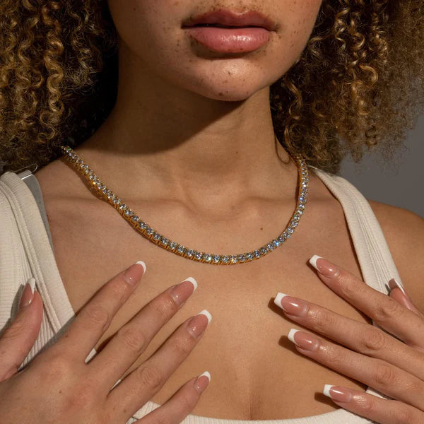 5mm Moissanite Tennis Necklaces