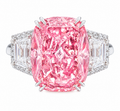 Royal Blush Pink Statement Ring – Luxury Diamond-Look Cocktail Ring