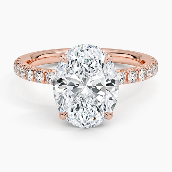 Oval Moissanite Engagement Rings