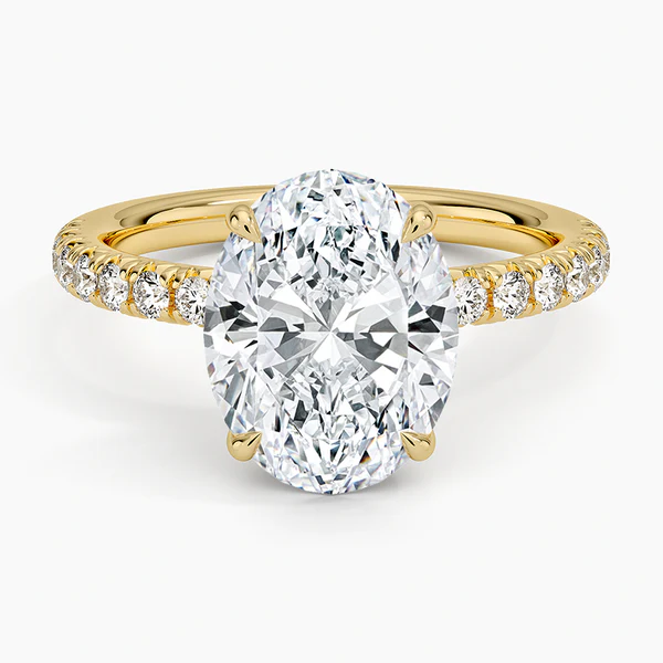 Oval Moissanite Engagement Rings