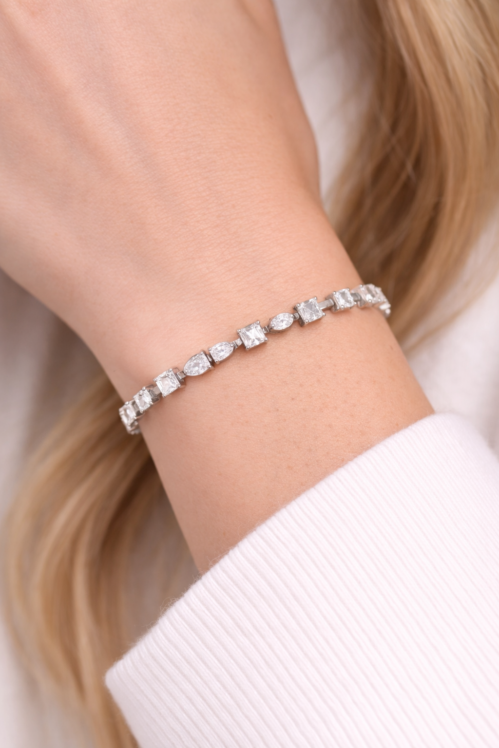 4mm Moissanite Tennis Bracelet