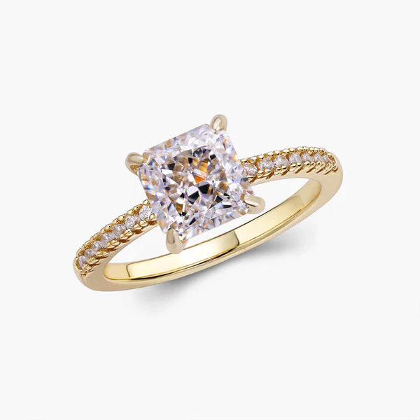Moissanite Ring 2ct