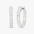 Emerald Cut Hoops
