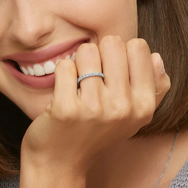 brilliant half eternity ring