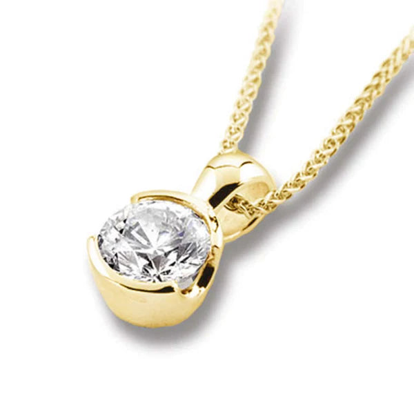 6mm Solitaire Pendant