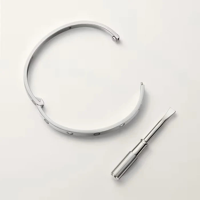 LOVE bracelet, medium model, 4 diamonds