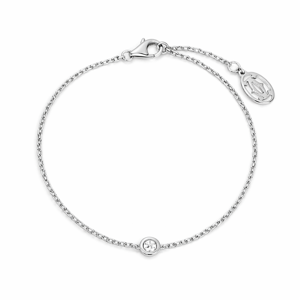 Minimal Diamond Chain Bracelet