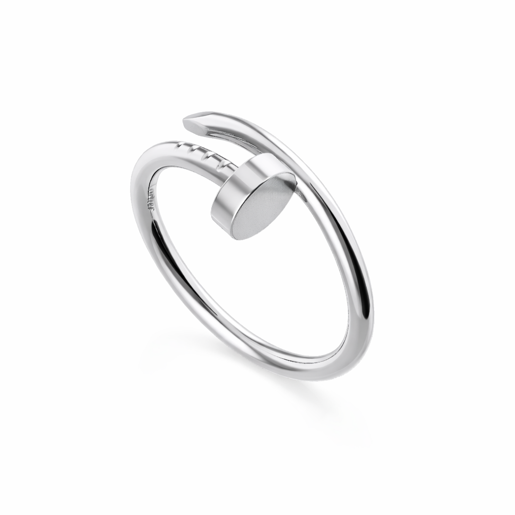 White Gold Nail Ring