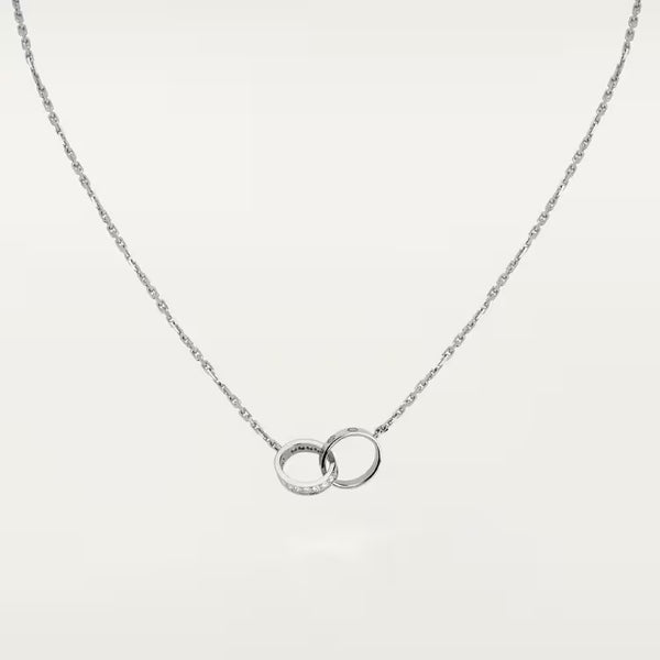 LOVE pendant, half-paved
