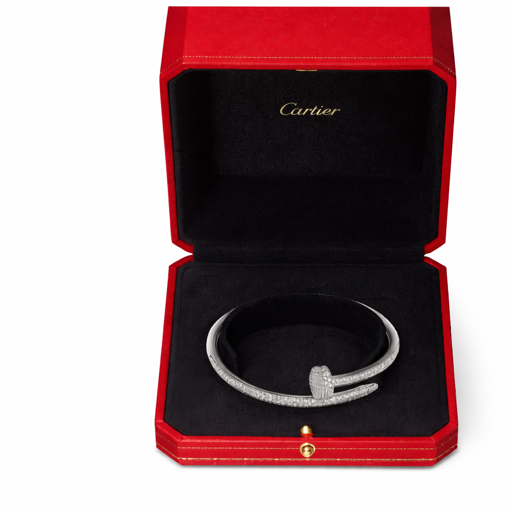 Diamond Nail Bangle Bracelet