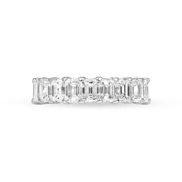 10 Stone Emerald Half Eternity Ring