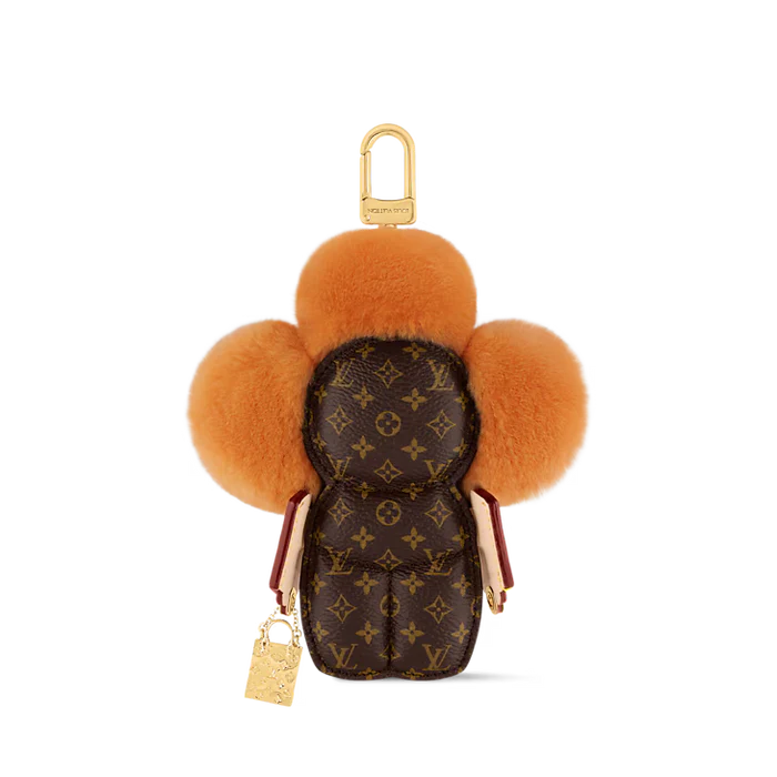 Luxury Plush Flower Bag Charm