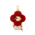 Luxury Plush Flower Bag Charm