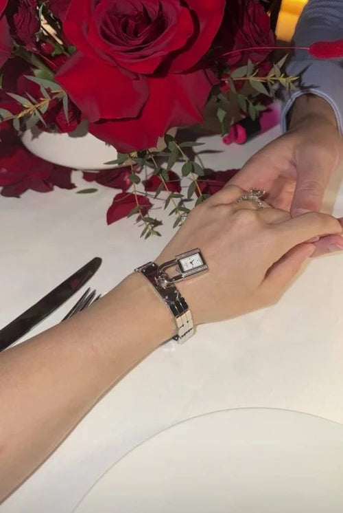 Lock Design Luxury Watch – Silver Bracelet Style