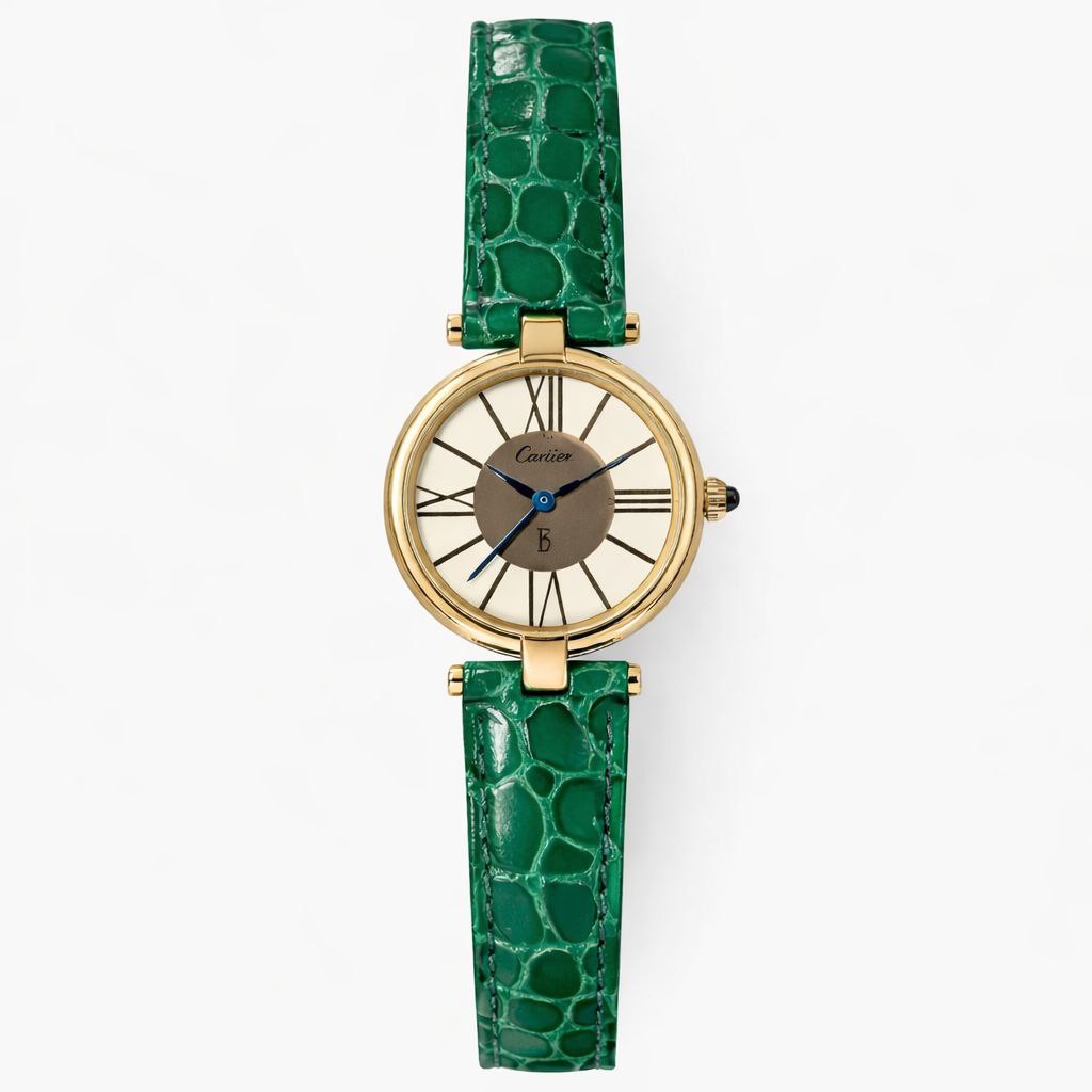 Luxury Round Classic Watch – Elegant Leather Strap | Premium Designer Style Timepiece for Women