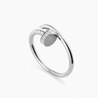 Crystal Nail Wrap Ring