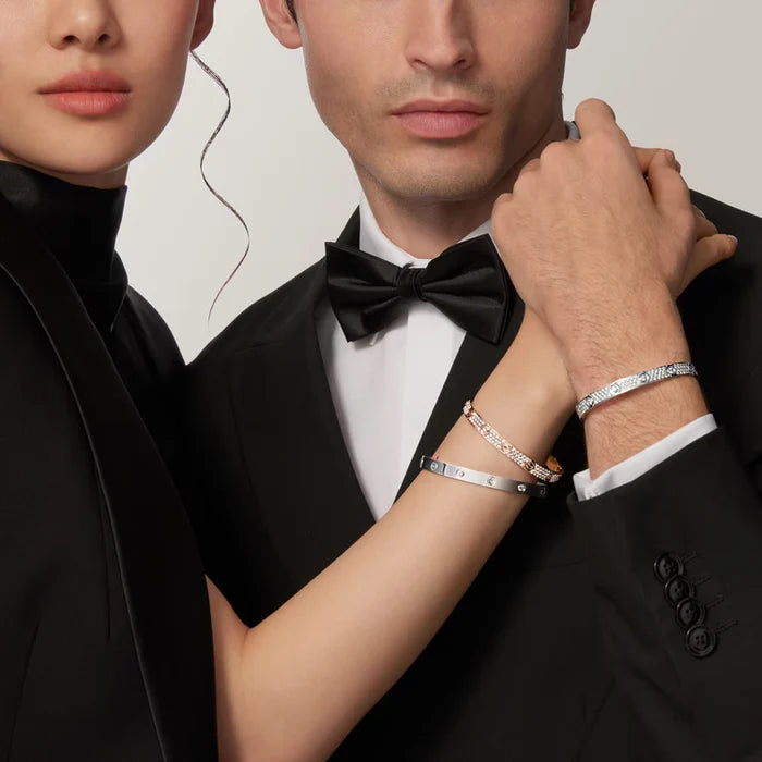 LOVE bracelet, classic model, paved, 10 diamonds