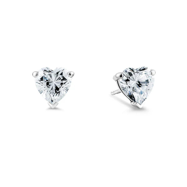Earring Solitaire Stud Heart