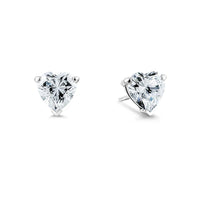 Earring Solitaire Stud Heart