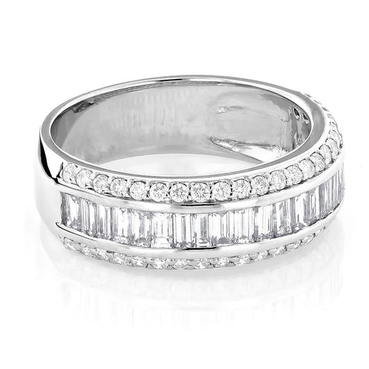 Eternity Band Baguette Round