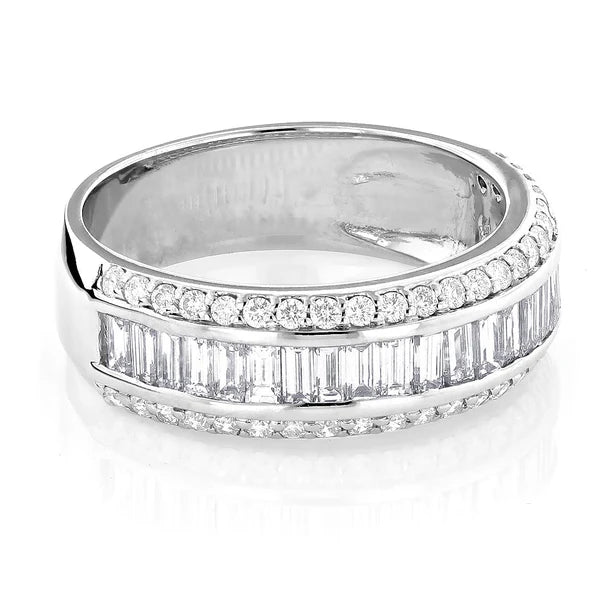 Eternity Band Baguette Round