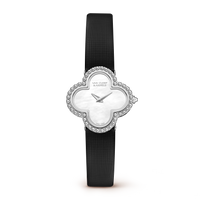 Van Cleef Crystal Watch – Leather Strap
