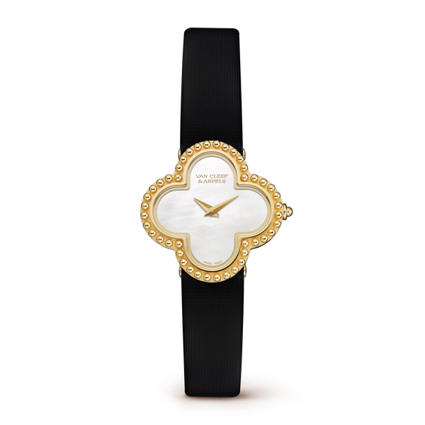 Van Cleef Crystal Watch – Leather Strap