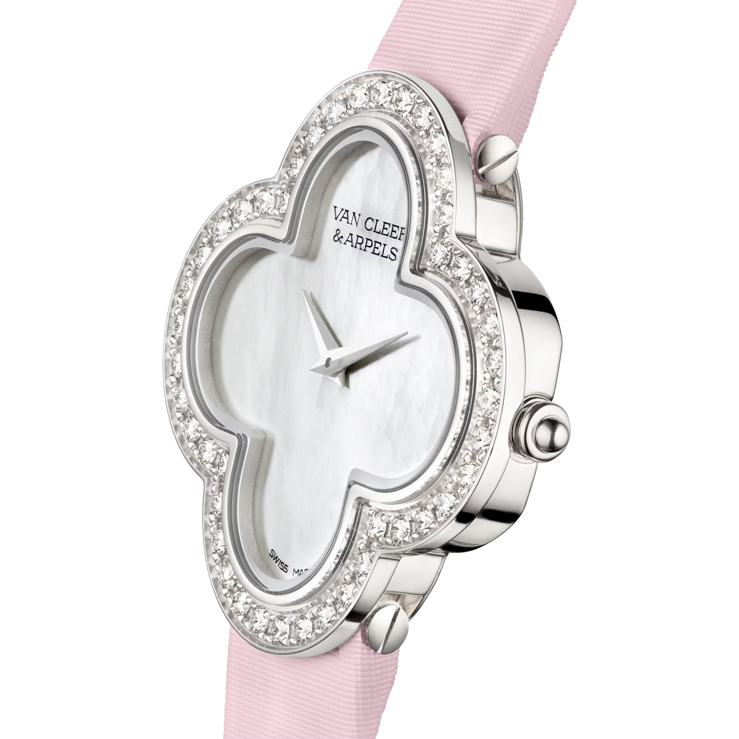 Cleef Crystal Watch – Leather Strap