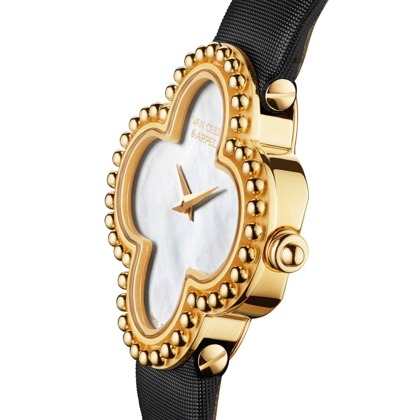 Cleef Crystal Watch – Leather Strap