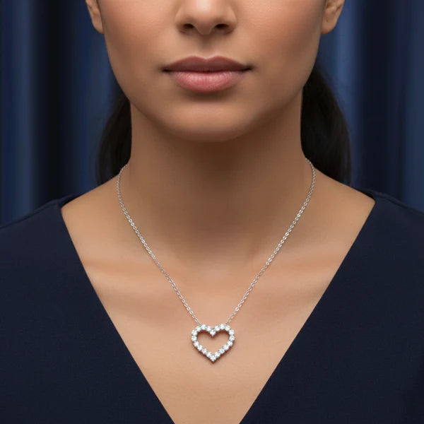 Heart Moissanite Necklace