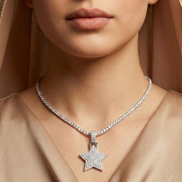 Star Moissanite Pendant