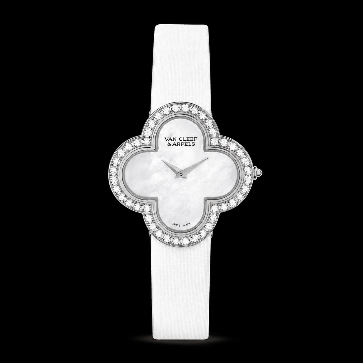 Cleef Crystal Watch – Leather Strap