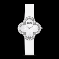 Van Cleef Crystal Watch – Leather Strap