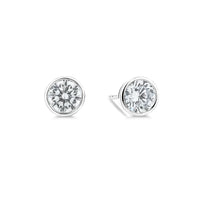 Earring Solitaire Stud 6mm Bezel