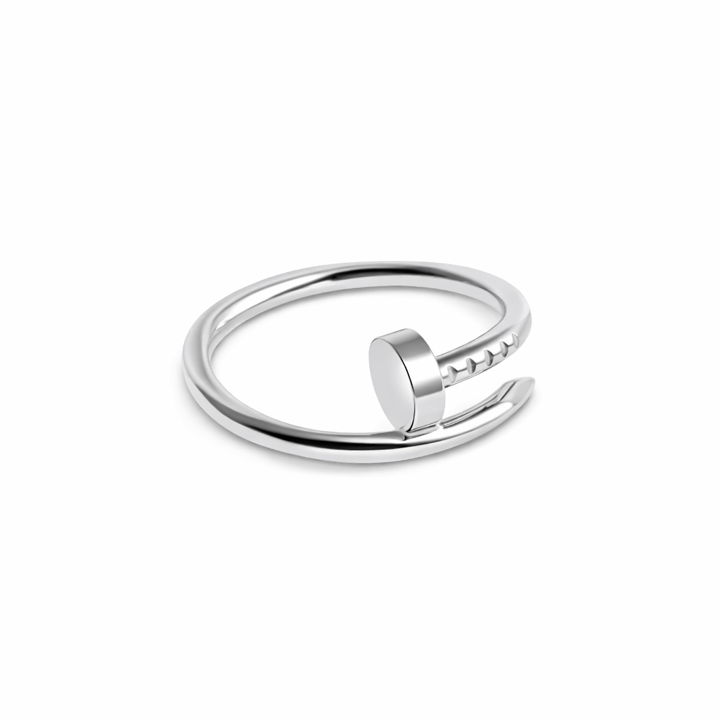 White Gold Nail Ring