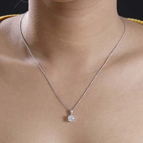 Solitaire Round Brilliant Pendant