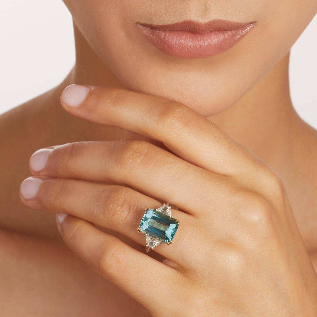 Ocean Blue Radiance Ring