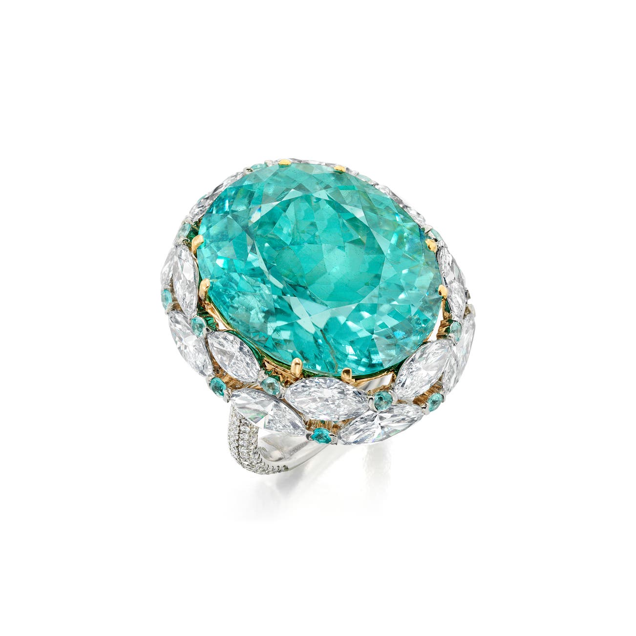 Aqua Royale Paraiba-Inspired Statement Ring
