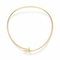 Diamond Nail Gold Choker Necklace