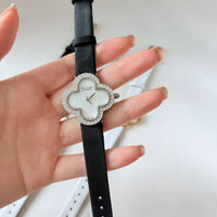 Van Cleef Crystal Watch – Leather Strap