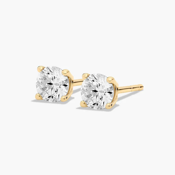 4 Prong Studs Earrings