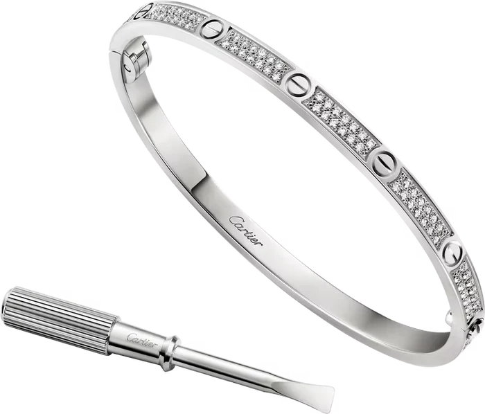 LOVE bracelet, medium model, paved