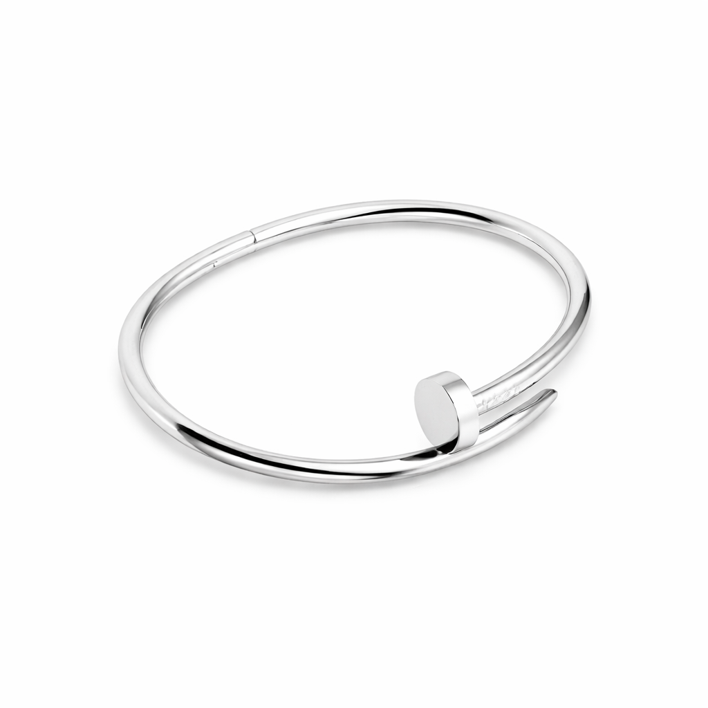 18K Gold Plated Nail Bracelet for Women | Waterproof Gold Bangle