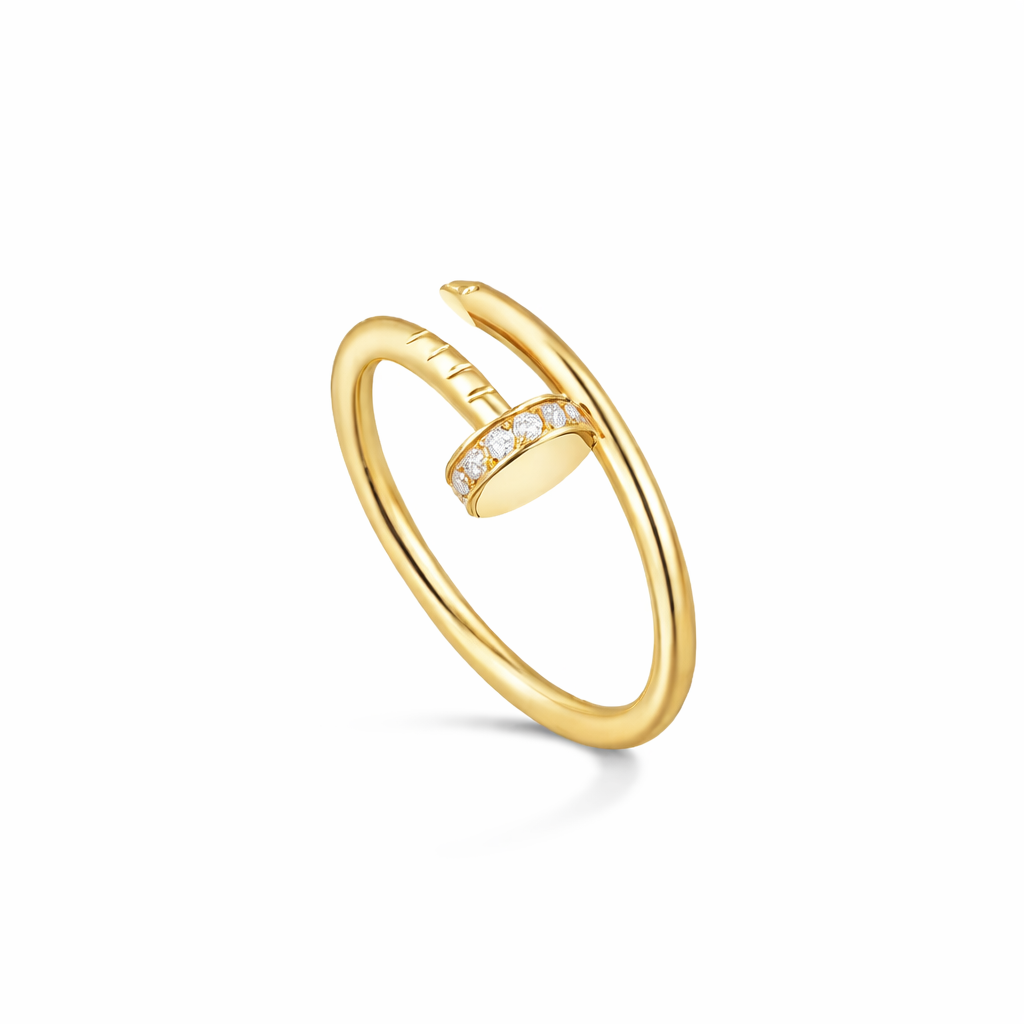 Minimal Nail Gold Ring